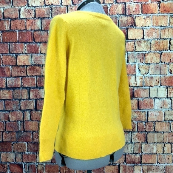 HALOGEN Women’s Yellow 100% Cashmere Crew Neck Sweater Size: 1 - Picture 6 of 8